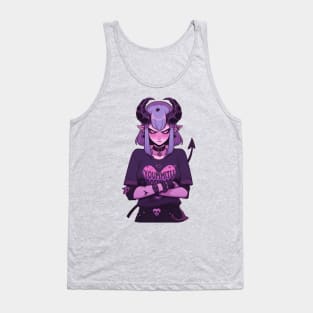 Edgy Demon Girl Tank Top